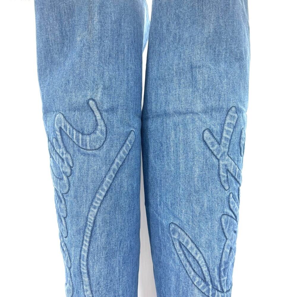 Christian Louboutin Kate Botta Alta 100 Loubi Jeans Thigh High Boots 36.5 - Picture 6 of 10